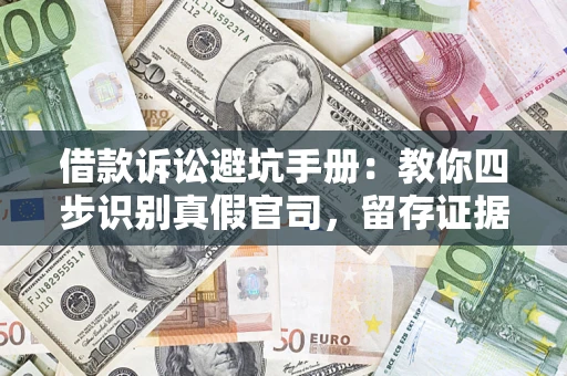 济南借款诉讼避坑手册：教你四步识别真假官司，留存证据不踩雷